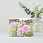 Beautiful Rose Garden Postkarte (Stehend Vorderseite)