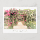 Beautiful Rose Garden Postkarte (Vorderseite)