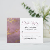 Beautiful Rose & Gold Marmor UAWG Bitte beantworte (Stehend Vorderseite)