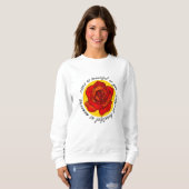 Beautiful Rose Typography Art hoodie (Vorne ganz)