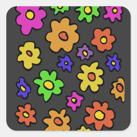 beautiful roses quadratischer aufkleber (Vorderseite)