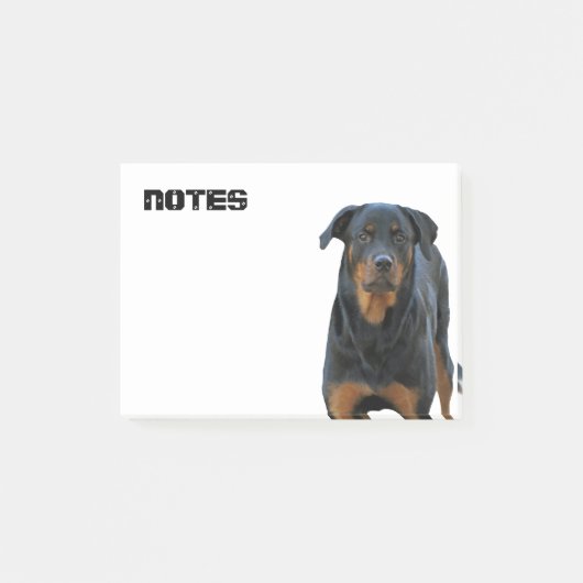 Beautiful Rottweiler Post-it Klebezettel (Vorderseite)