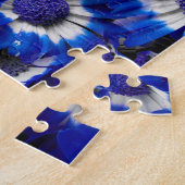 Beautiful Royal Blue Cineraria Blume Puzzle (Seite)