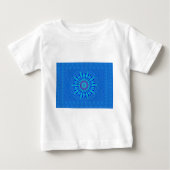 Beautiful Royal Blue Mandala Kunst, Dichtung und M Baby T-shirt (Vorderseite)