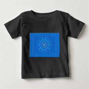 Beautiful Royal Blue Mandala Kunst, Dichtung und M Baby T-shirt