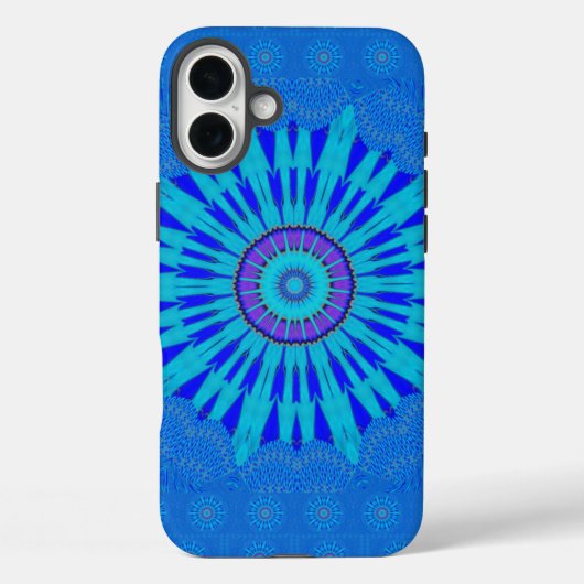 Beautiful Royal Blue Mandala Kunst, Dichtung und M Case-Mate iPhone Hülle (Rückseite)