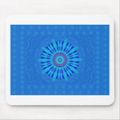 Beautiful Royal Blue Mandala Kunst, Dichtung und M Mousepad (Vorne)