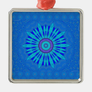 Beautiful Royal Blue Mandala Kunst, Dichtung und M Ornament Aus Metall