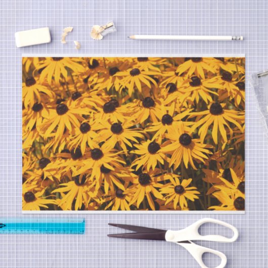 Beautiful Rudbeckias Yellow Coneflowers Seidenpapier (Handwerk)