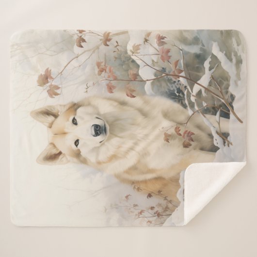 Beautiful Sable Husky Sherpadecke (Vorderseite (Horizontal))