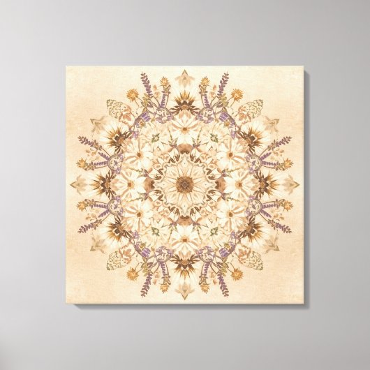 "Beautiful Sacred Mandala Wall Art Leinwanddruck (Vorderseite)