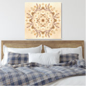 "Beautiful Sacred Mandala Wall Art Leinwanddruck (Insitu (Schlafzimmer))