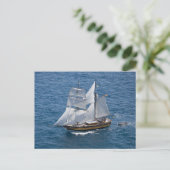 Beautiful sailing boat postkarte (Stehend Vorderseite)