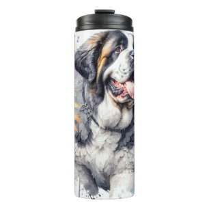 Beautiful Saint Bernard Dog Thermosbecher