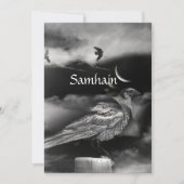 Beautiful Samhain Blessing Moon Raven Crows (Vorderseite)