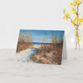 Beautiful Sand Dunes Beach Malerkarte Karte (Gelbe Blume)
