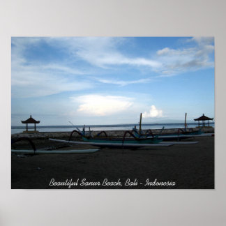 Beautiful Sanur Beach, Bali - Indonesien Poster