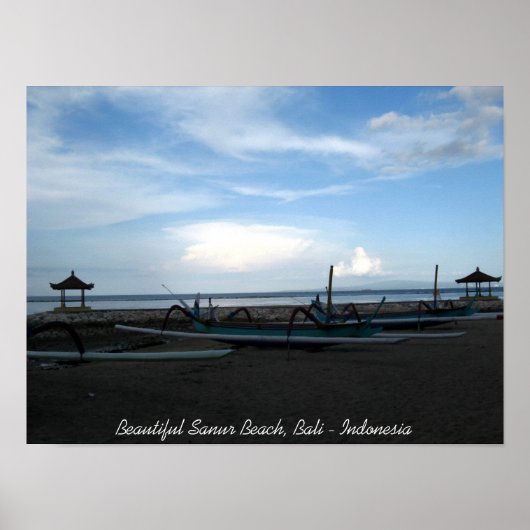 Beautiful Sanur Beach, Bali - Indonesien Poster (Vorne)