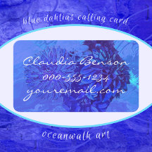 Beautiful Sapphire Blue Dahlia Blume