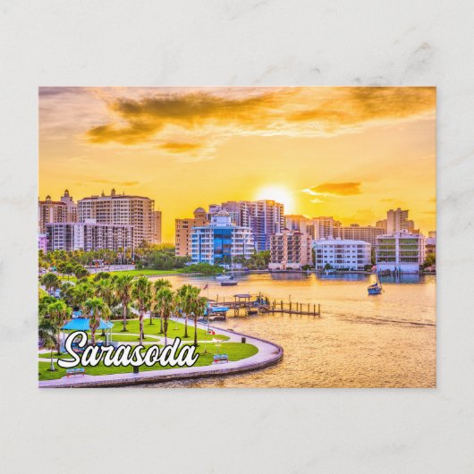Beautiful Sarasoda, Florida, USA Postkarte (Vorderseite)