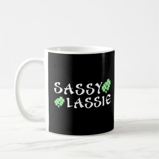 Beautiful Sassy Lassie St Patrick's Day Funny For Kaffeetasse (Links)