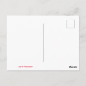 Beautiful Scarlet Honeyeater Bird Postcard Postkarte (Rückseite)