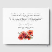 Beautiful Scarlet Petal Serenade Gästebuch (Rückseite)