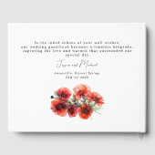 Beautiful Scarlet Petal Serenade Gästebuch (Rückseite)