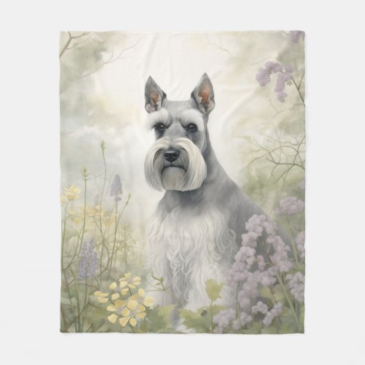 Beautiful Schnauzer Fleecedecke (Vorderseite)