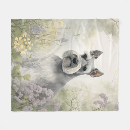 Beautiful Schnauzer Fleecedecke (Vorderseite (Horizontal))