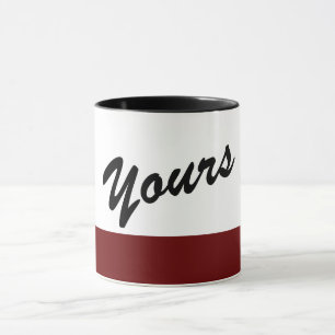 Beautiful Schwarz-weiß Red Yours Tasse