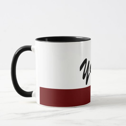 Beautiful Schwarz-weiß Red Yours Tasse (Links)