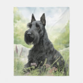 Beautiful Scottie Fleecedecke (Vorderseite)