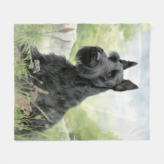 Beautiful Scottie Fleecedecke (Vorderseite (Horizontal))