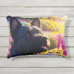Beautiful Scottish Terrier Dog Two Kissen Für Draußen