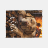 Beautiful Script Text Custom Foto Fleecedecke (Vorderseite (Horizontal))