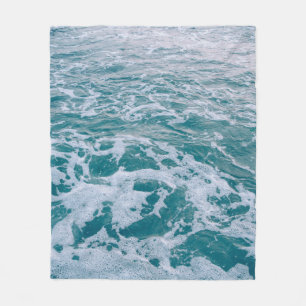 Beautiful sea marble waves texturehipster,backgrou fleecedecke