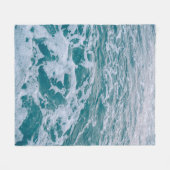 Beautiful sea marble waves texturehipster,backgrou fleecedecke (Vorderseite (Horizontal))