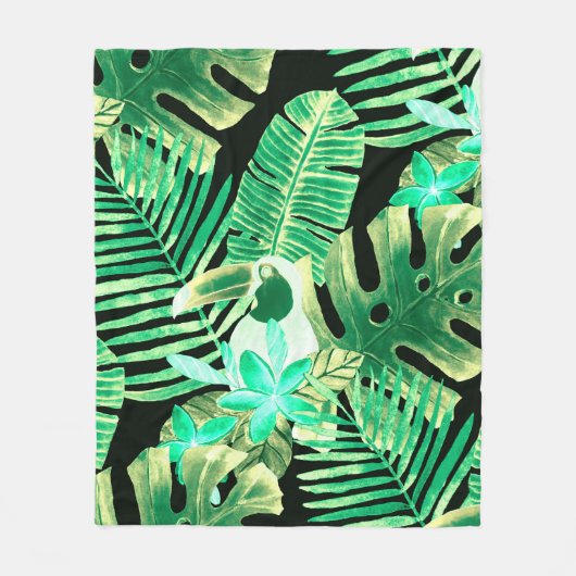 Beautiful seamless floral summer pattern backgroun fleecedecke (Vorderseite)