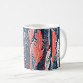 Beautiful seamless graphic pattern of feathers kaffeetasse (VorderseiteRechts)