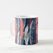 Beautiful seamless graphic pattern of feathers kaffeetasse (Vorderseite Links)