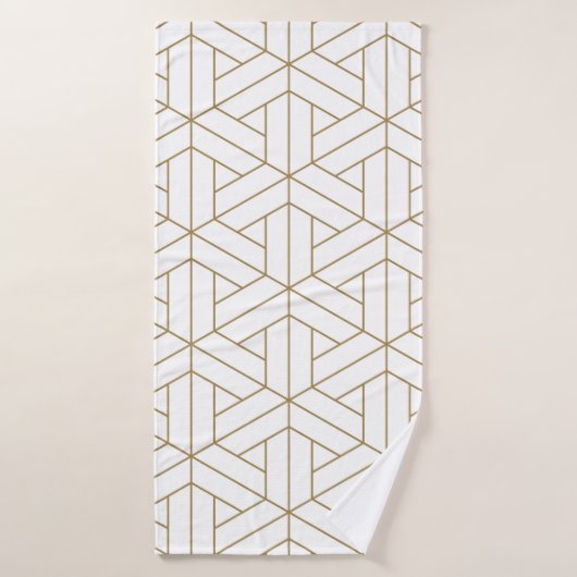 Beautiful Seamless Muster japanese shoji kumiko, Badehandtuch (Badehandtuch)