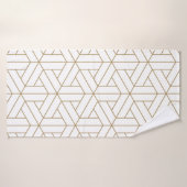 Beautiful Seamless Muster japanese shoji kumiko, Badehandtuch (Badehandtuch)