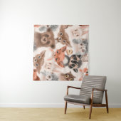 Beautiful seamless, tileable, watercolor pattern w wandteppich (Beispiel (Horizontal))