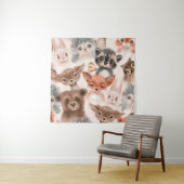 Beautiful seamless, tileable, watercolor pattern w wandteppich (Beispiel)