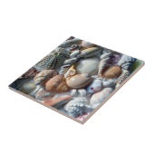 Beautiful Seashells Sea Life Square Fliese (Seite)