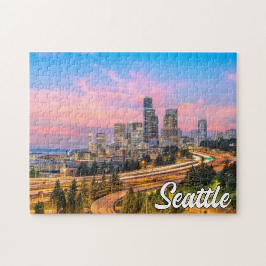 Beautiful Seattle, Washington Puzzle (Horizontal)