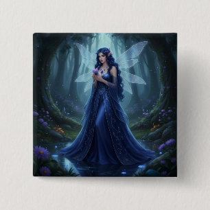 Beautiful September Sapphire Fairy Button