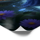 Beautiful September Sapphire Fairy Poster (Ecke)