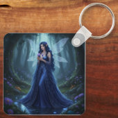 Beautiful September Sapphire Fairy Schlüsselanhänger (Rückseite)